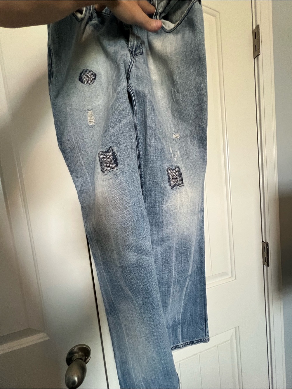 INC Concepts Light Blue Distressed Men’s Jeans - Classic Casual Fit